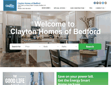 Tablet Screenshot of claytonhomesofbedford.com